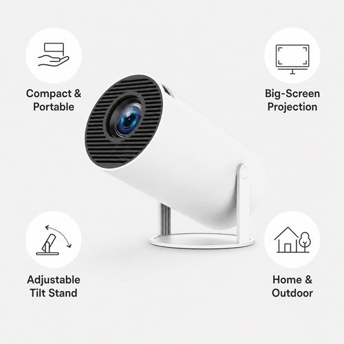 Proyector Portátil HD para Cine en Casa